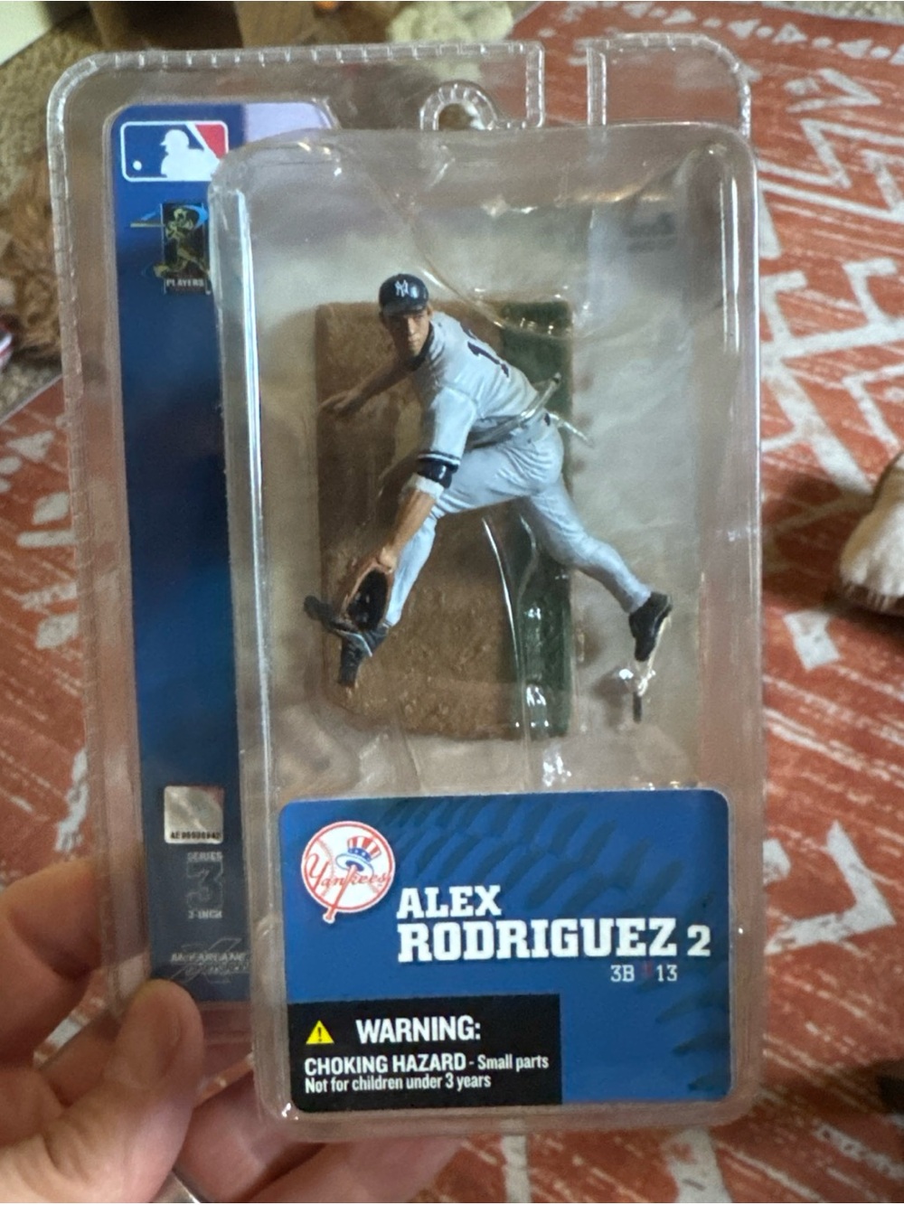 McFarlane 2005 Alex Rodriguez MLB New York Yankees 3" figure (gray jersey)